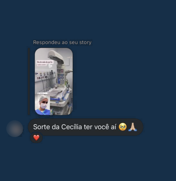 Depoimento de mãe agradecendo o atendimento da pediatra Dra. Ana Maria em São José do Rio Preto